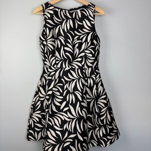 Serena and Lily Eucalyptus June Party Dress-black and white